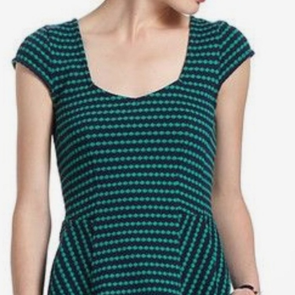Anthropologie Tops - ANTHROPOLOGIE POSTMARK NAVY BLUE GREEN STRIPED TOP